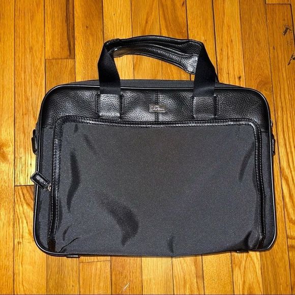 Cole Haan Other - Cole Haan Canvas and Leather Laptop Bag
